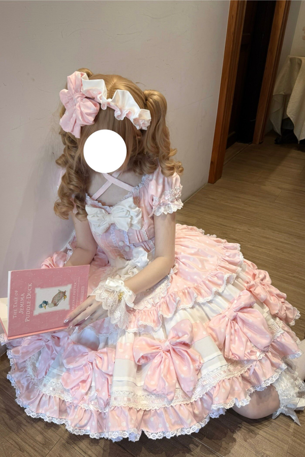Doll Dot Big Ribbon Lolita Dress