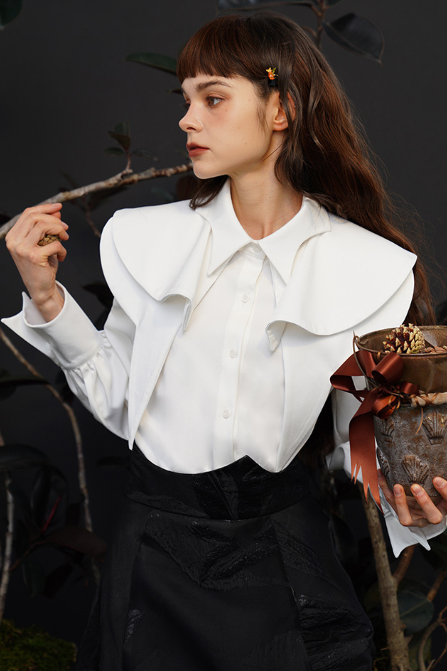 フレンチマントデザインレトロシャツ