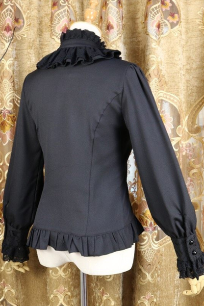 Elegant Neck Retro Chiffon Lolita Blouse