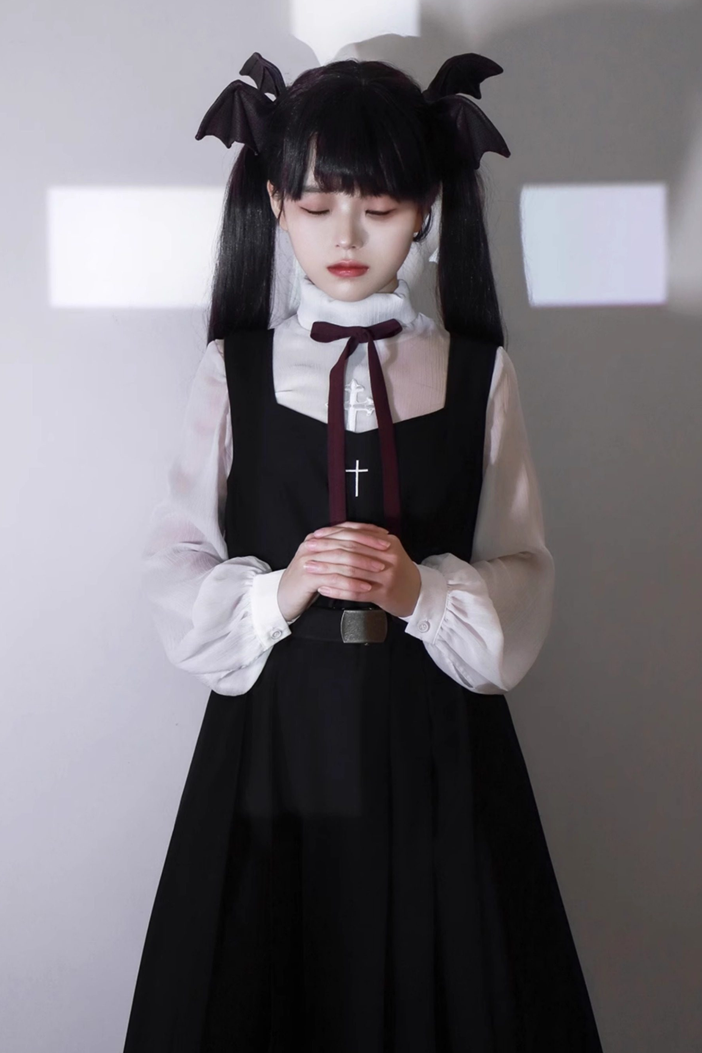 ゴシックスクールマント＋トップス＋ベストドレス