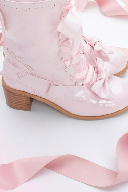 Sheep puff retro boots