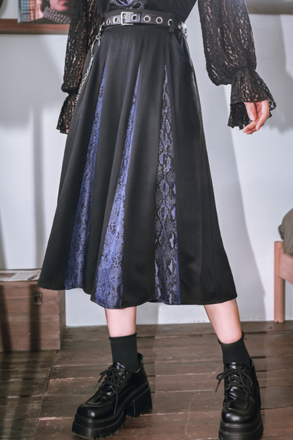 Ragment Splicing Printed Cropped Pants