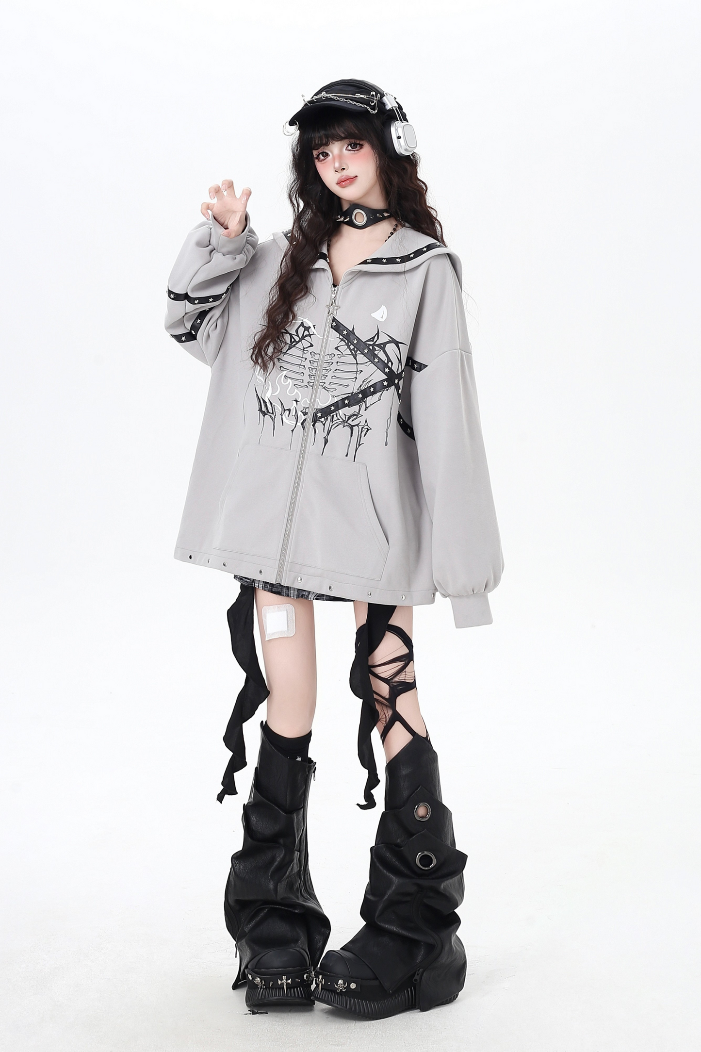 Sailor Sweet Dark Zip Hoodie