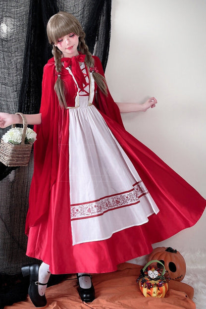 Little Red Riding Hood Cape Dress