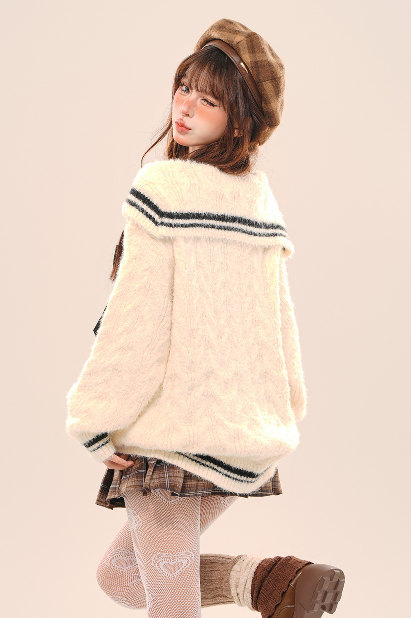 スクールセーラーニット