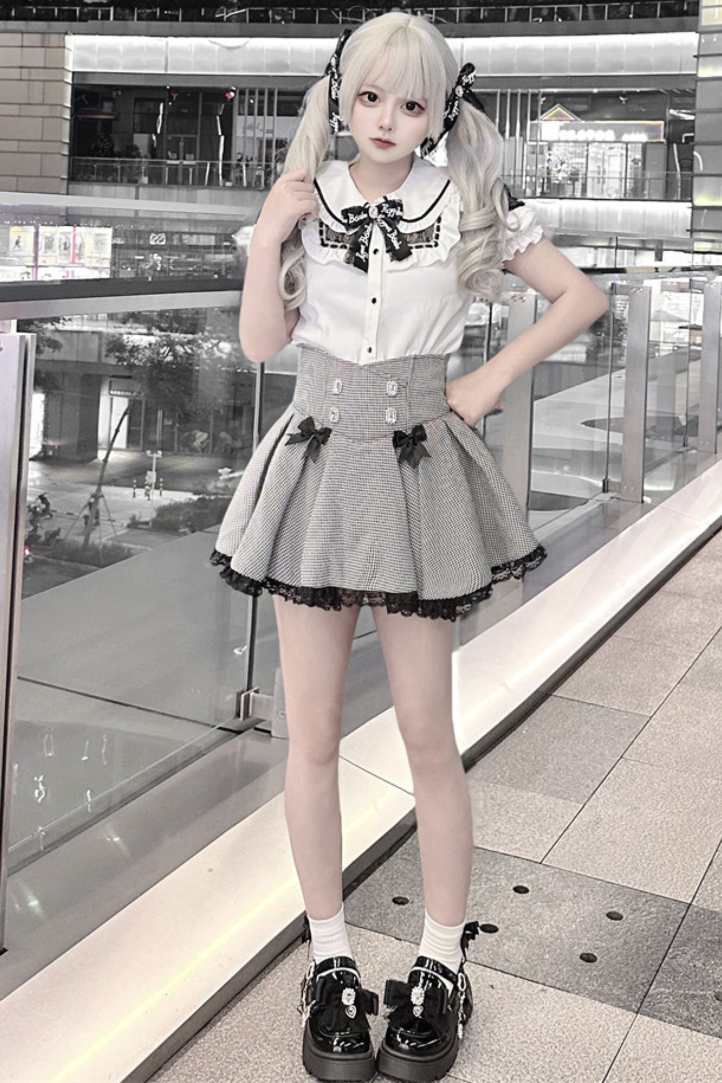 Puppen-Spitzenoberteil + Culottes