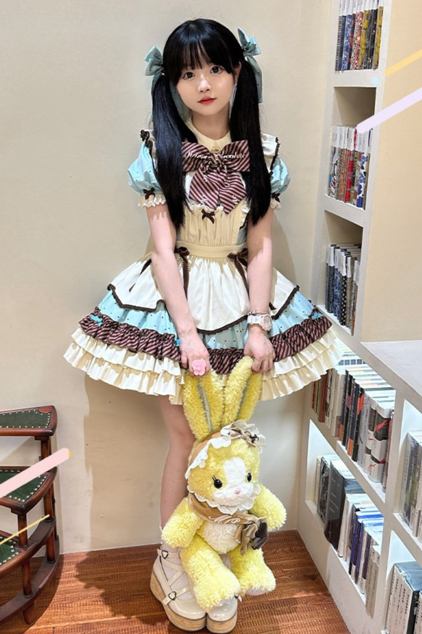 Cream Little Sweet Maid Lolita Dress