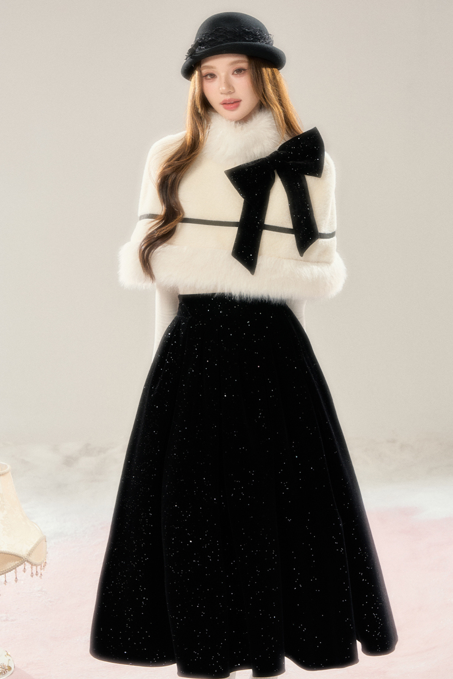 フレンチハイエンドマント +フレアスカート