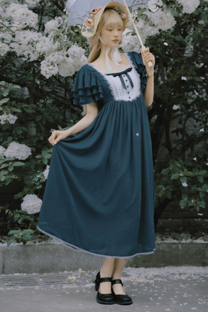 レトロメモリーフレアロリータドレス