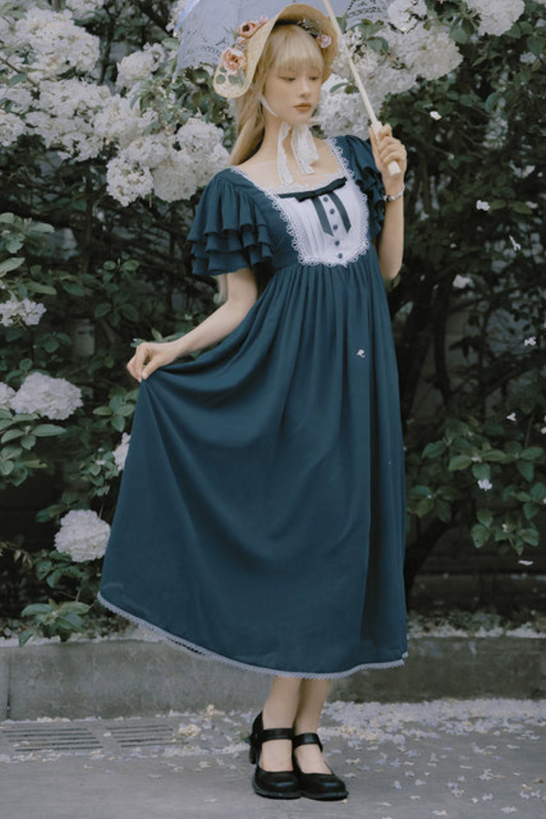 レトロメモリーフレアロリータドレス