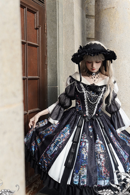 Classical Elegant Dark Gothic Kula Lolita Dress