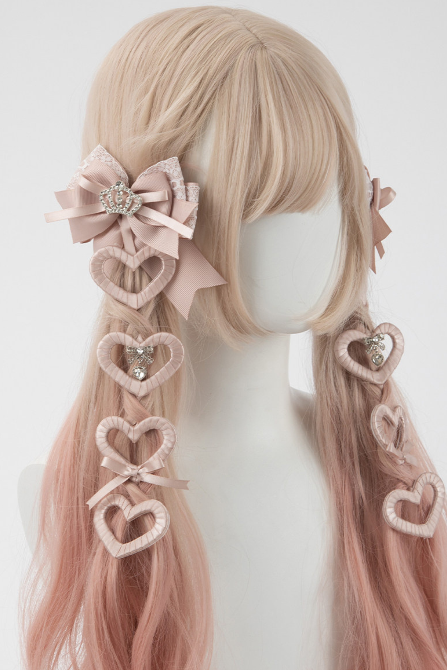 Lace Satin Ribbon Hair Clips