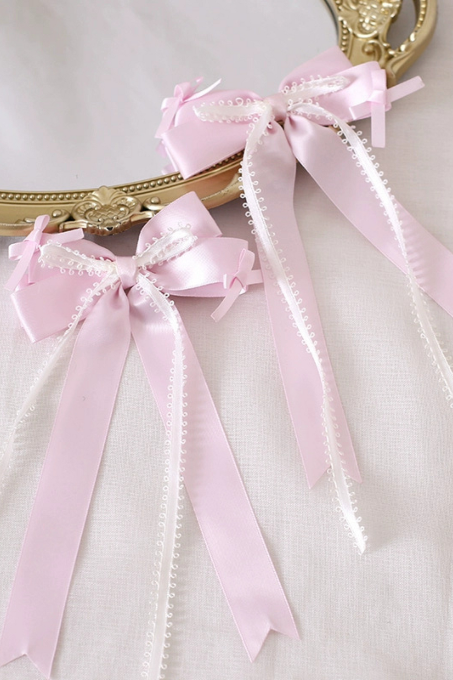 Pink Silk Satin Ballet Lolita Accessories