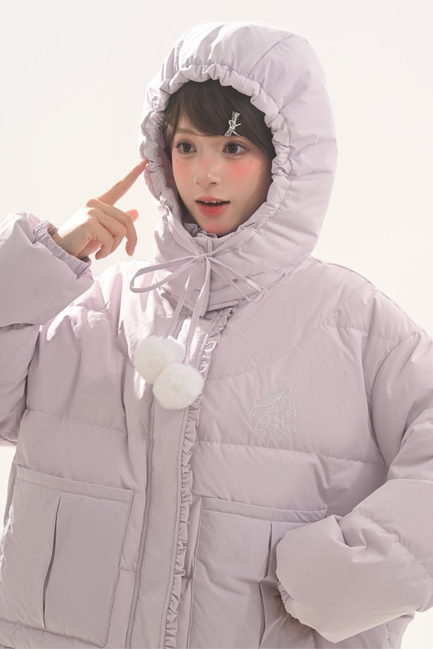 スウィートホワイトダックダウンジャケット