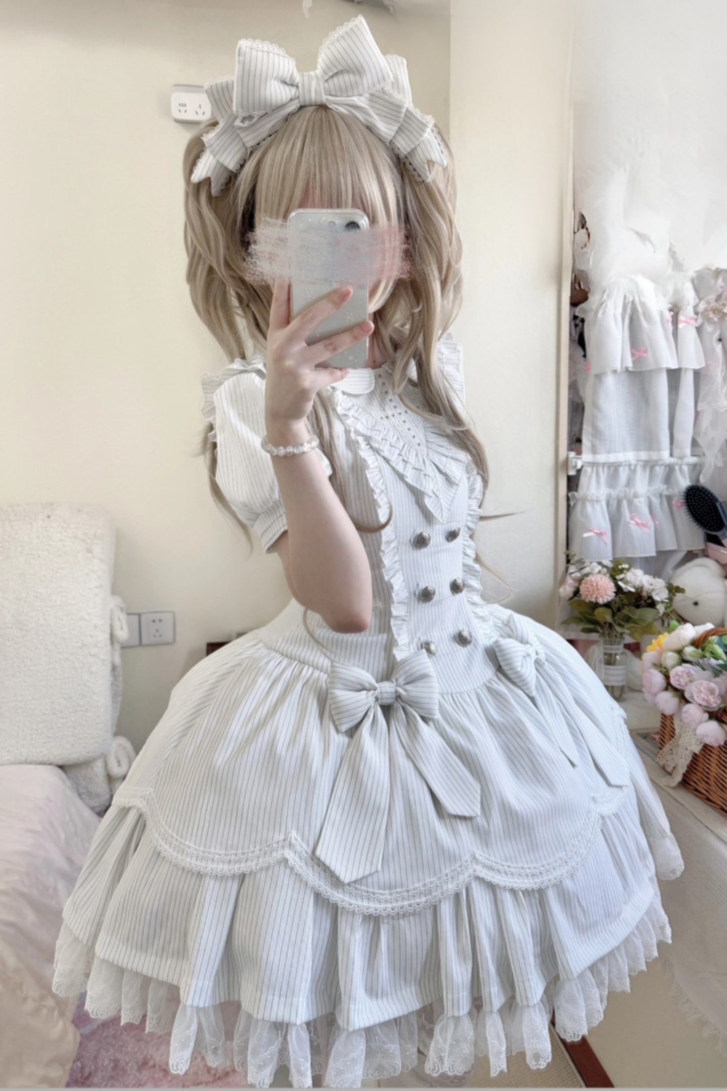 Dark Gothic Dress + Sleeves + Headband