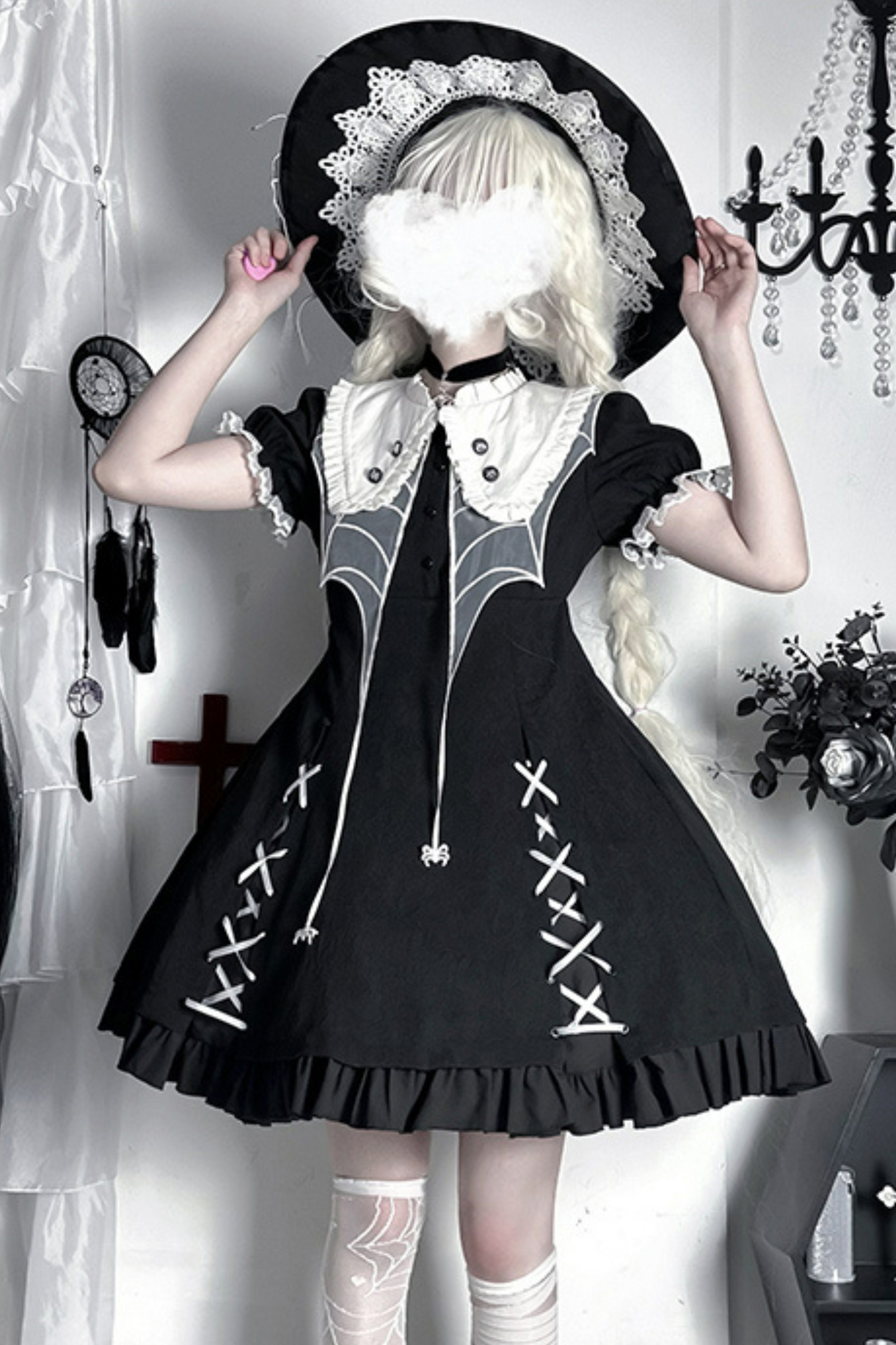 Maid Gothic Punk Style Dark Lolita Dress