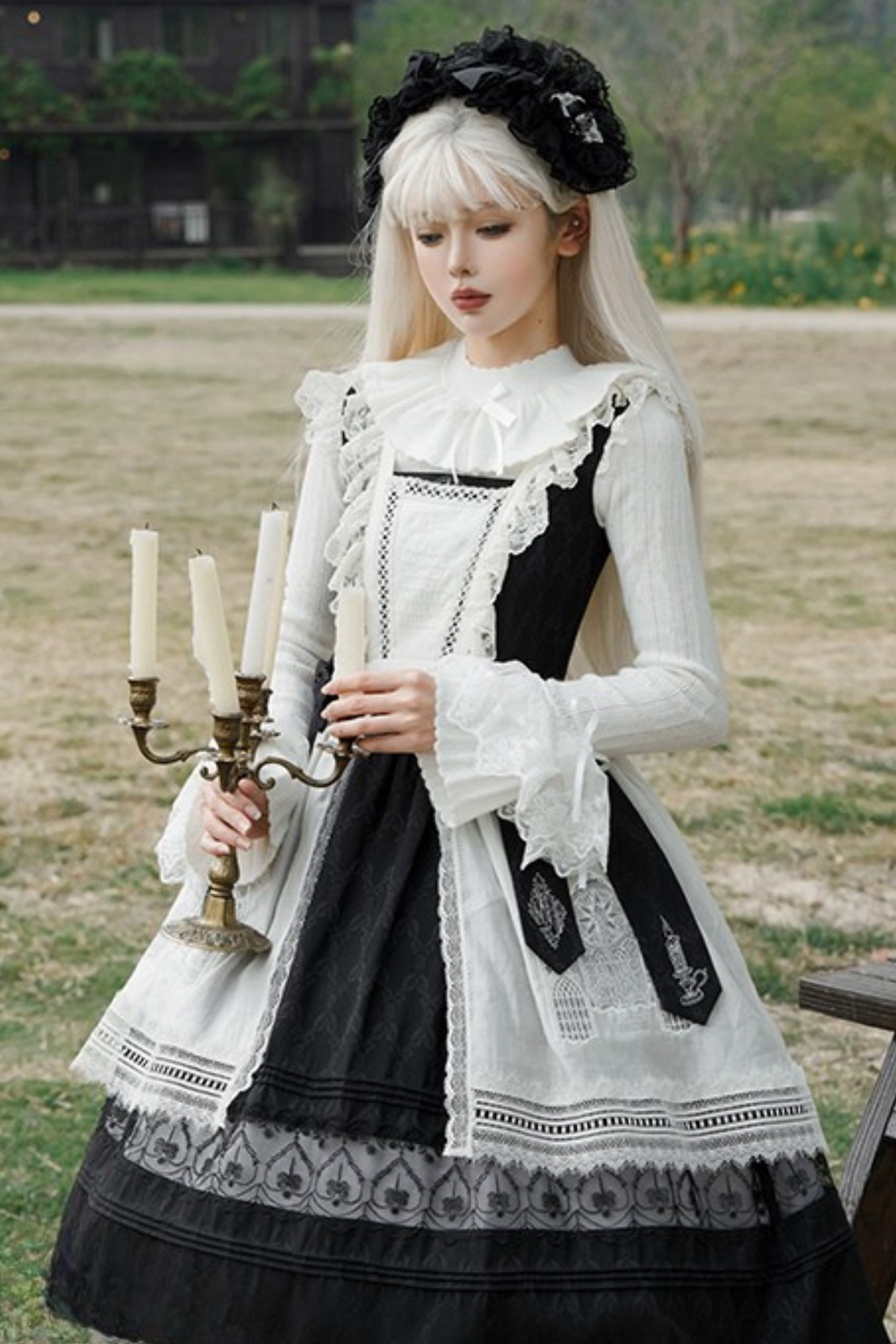 Candlestick Dark Girl Style Design Doll Lolita Dress