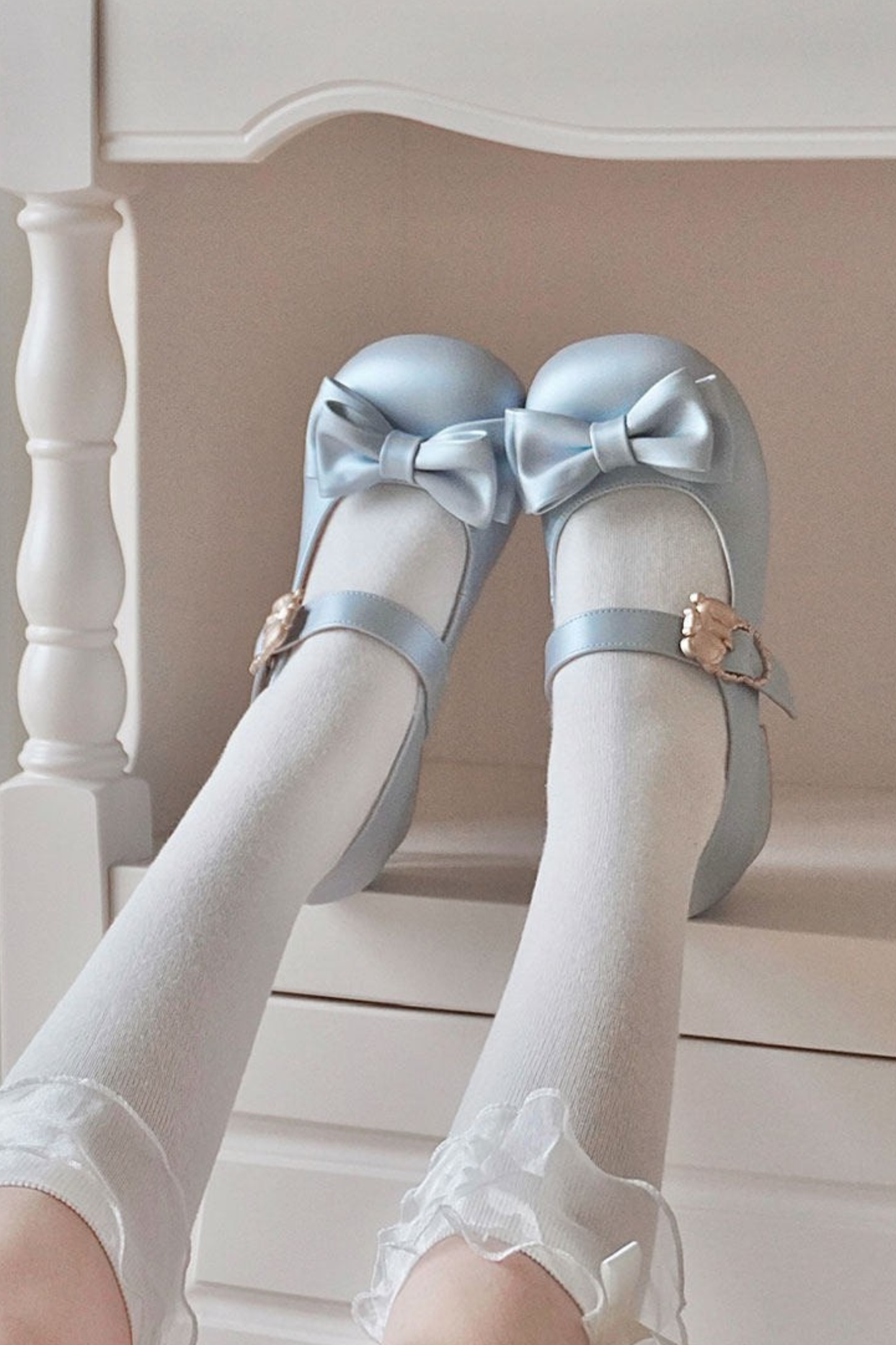 Satin Sheep Puff Shoes