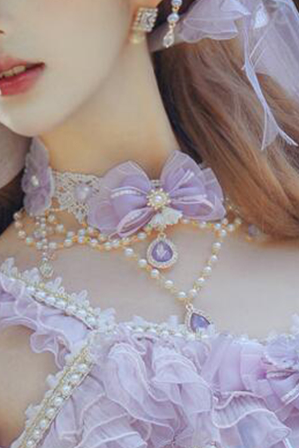 プリンセスセプターロリータアクセサリーハット+ネックレス+グローブ+セプター