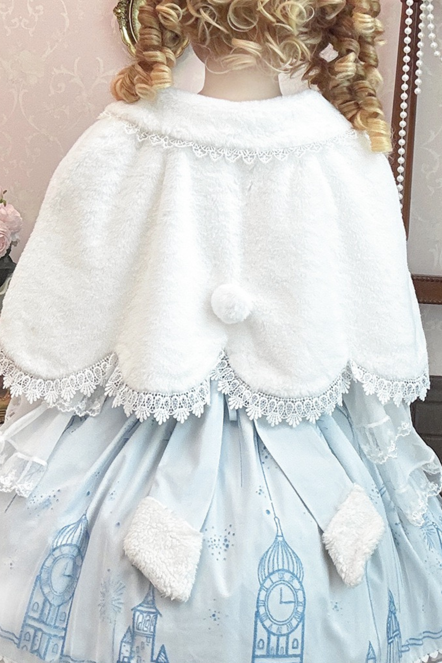 スノーフレークキャッスルロリータドレス+ケープ+トップス