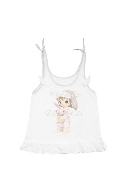 ウィング レーススリムノースリーブワンピース