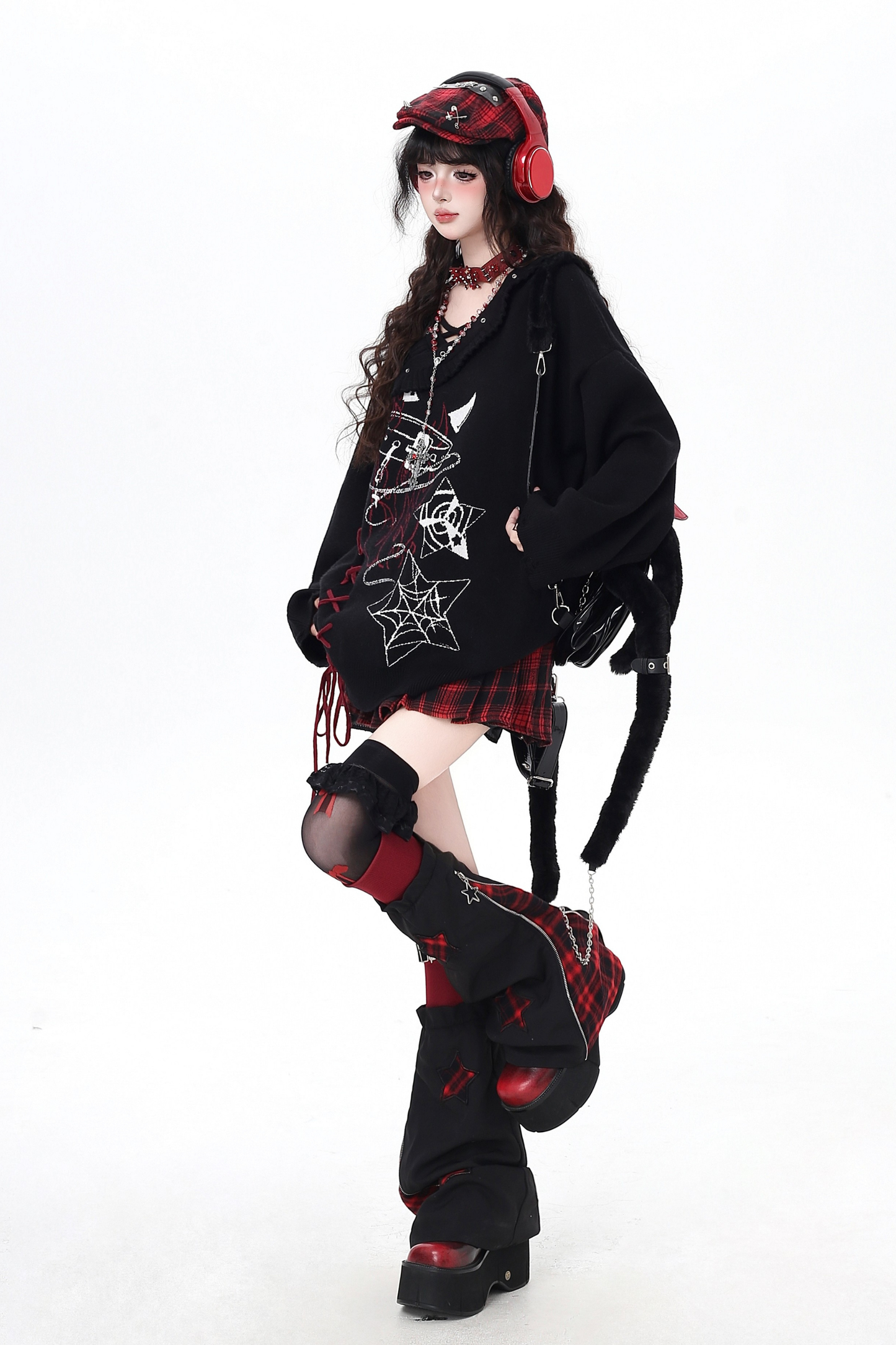 Gothic Subculture Cross Strap Top