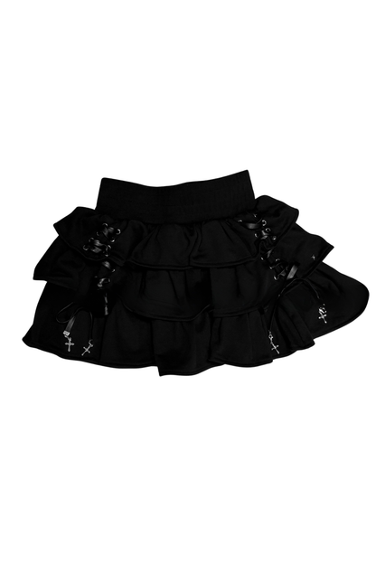 Dark Hooded Jacket + Skirt