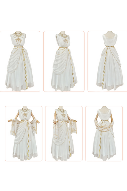 Exotic Elegant Kula JSK with waist chain + shawl + bracelet + necklace