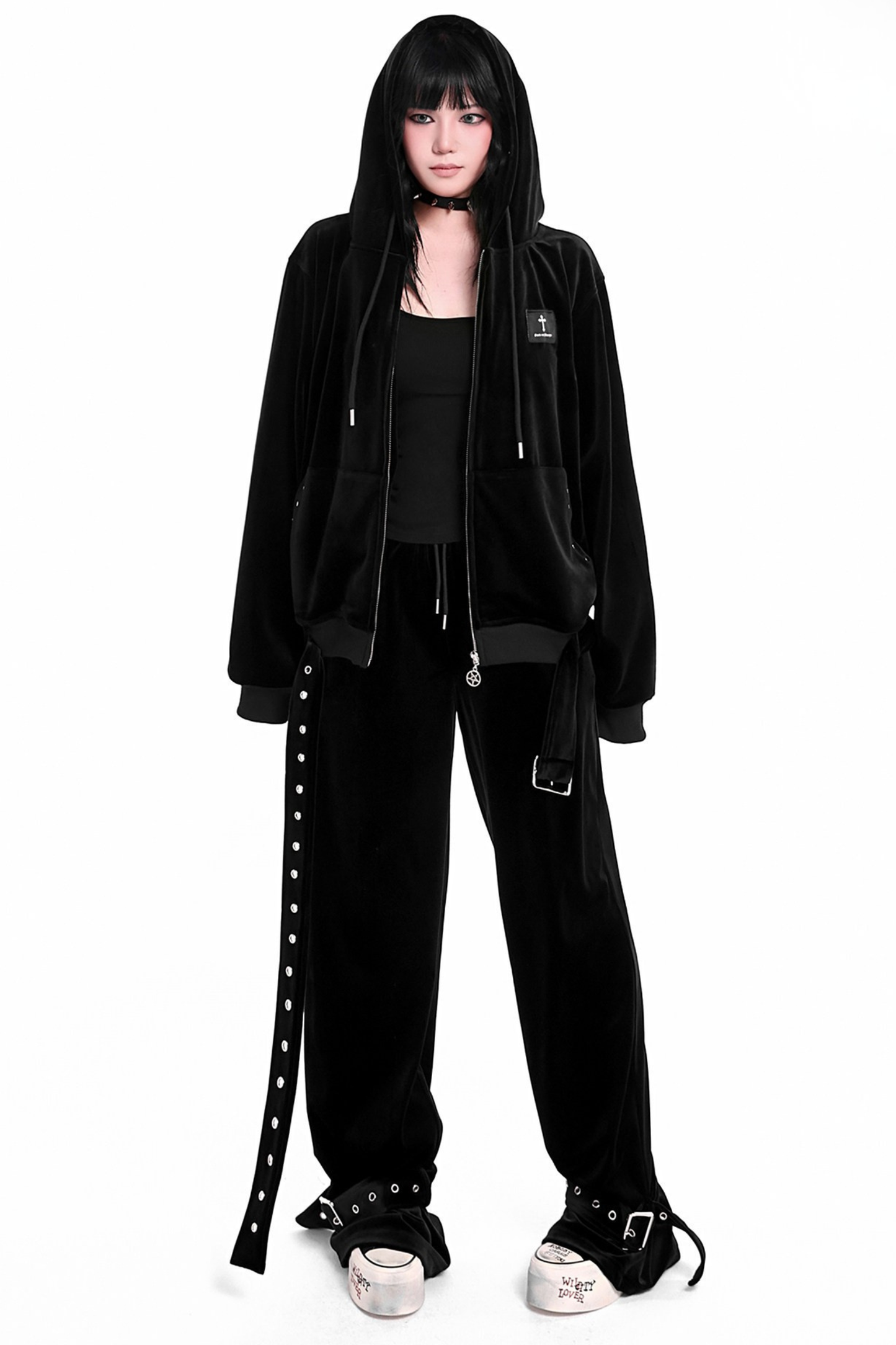 ダークベルベットパンクルーズパンツ