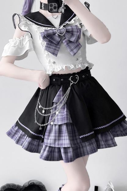 ドリームスターフリルセーラーカラーセットアップ＋レッグカバー