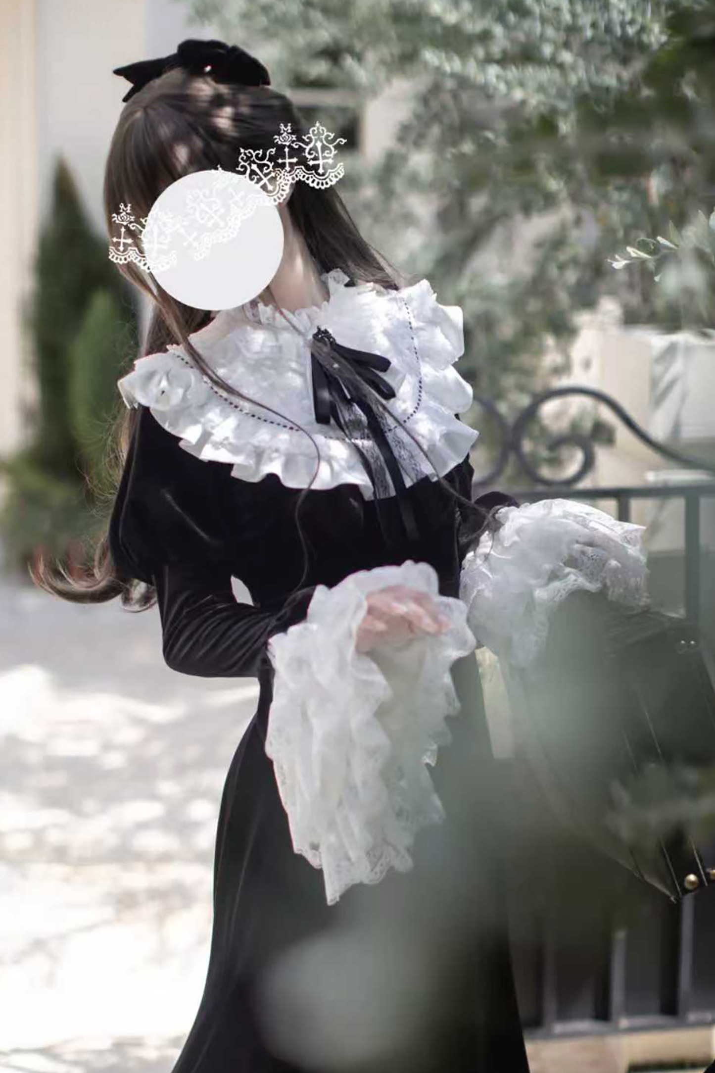 Gothic Velvet Black Elegant Mermaid Dress