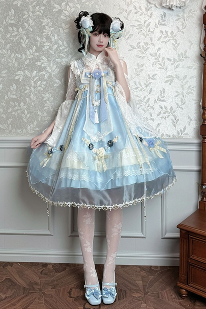 Fairy Floral China Tulle Ribbon Dress