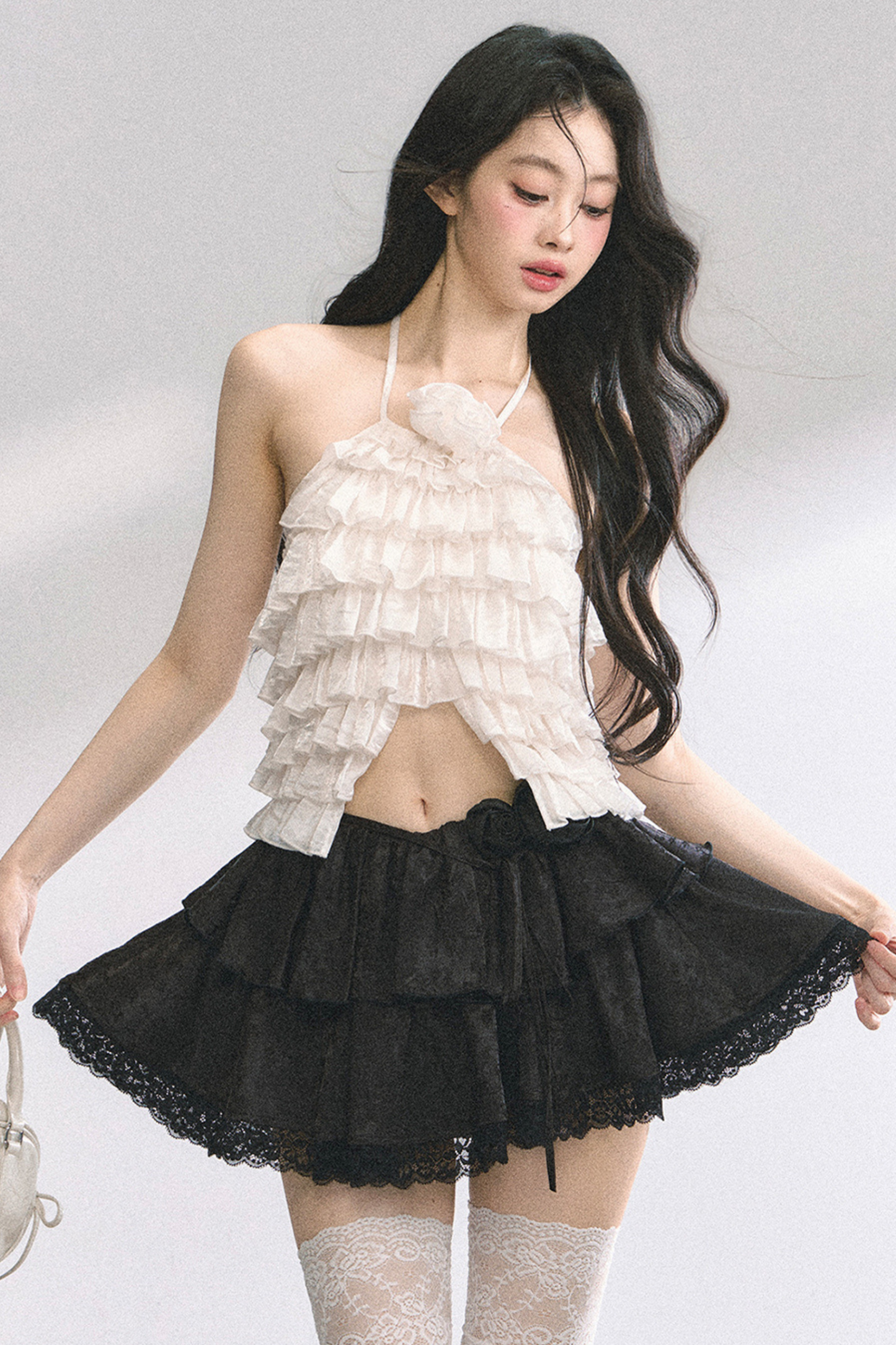 French Lace Tiered Cake Skirt