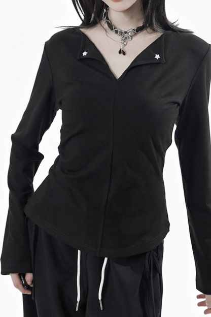 ステッチウエストベーシックトップス