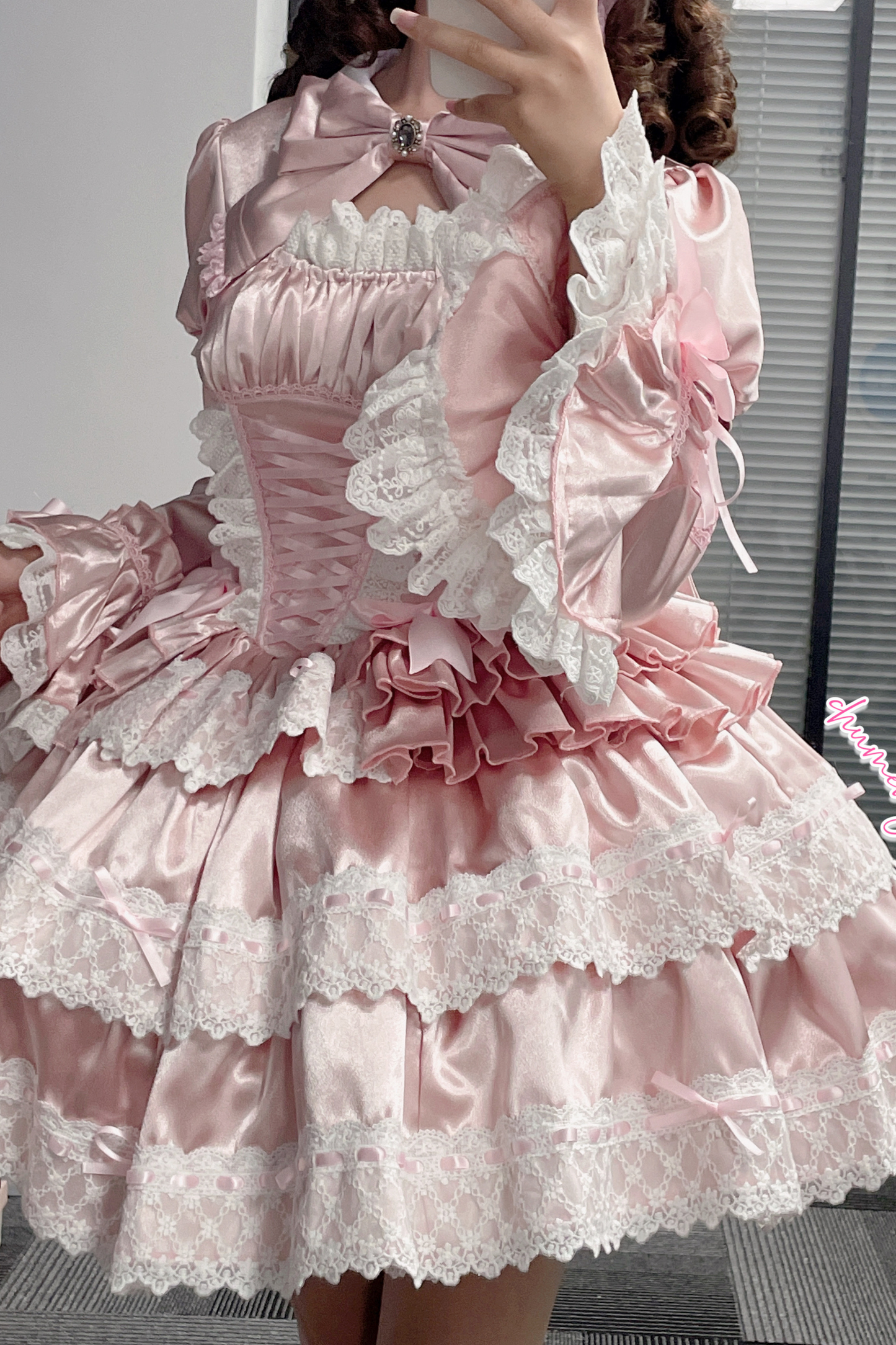 Cream Croissant Old Doll Lolita Dress