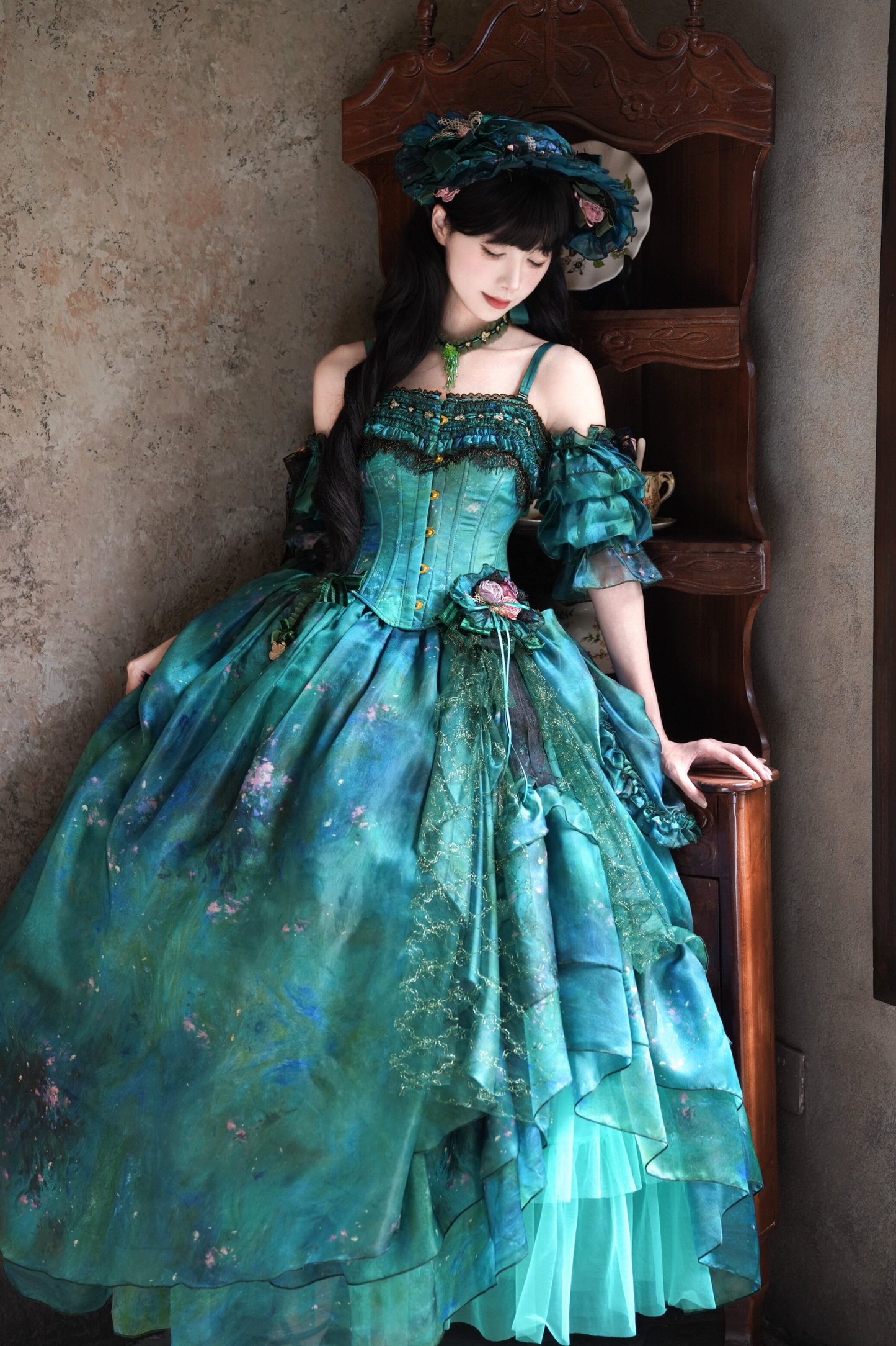 【3月19日予約締切】シルビアトップス+フレアスカート+ハット+スリーブ+ネックレス