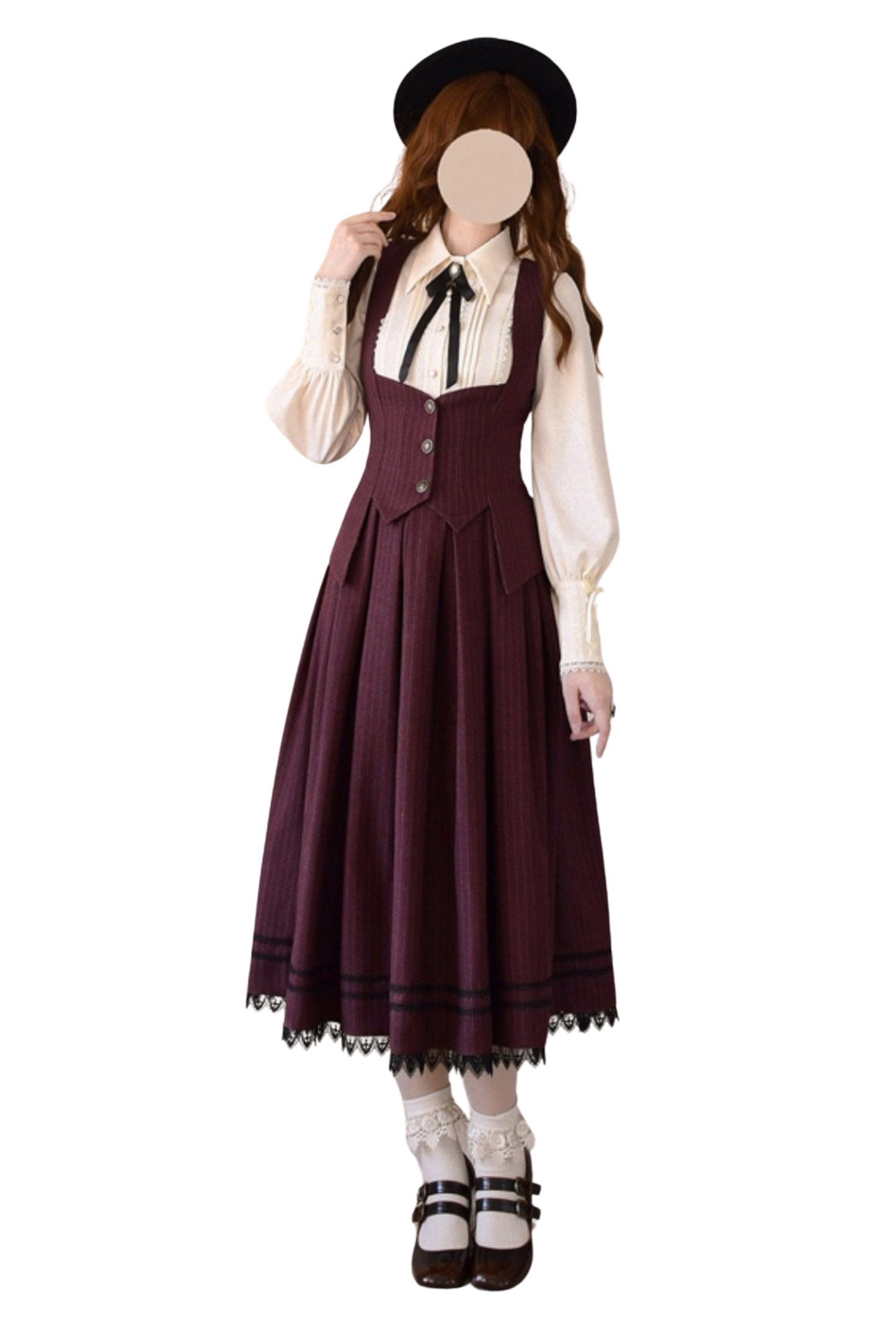 Retro Stripe Letter Skirt