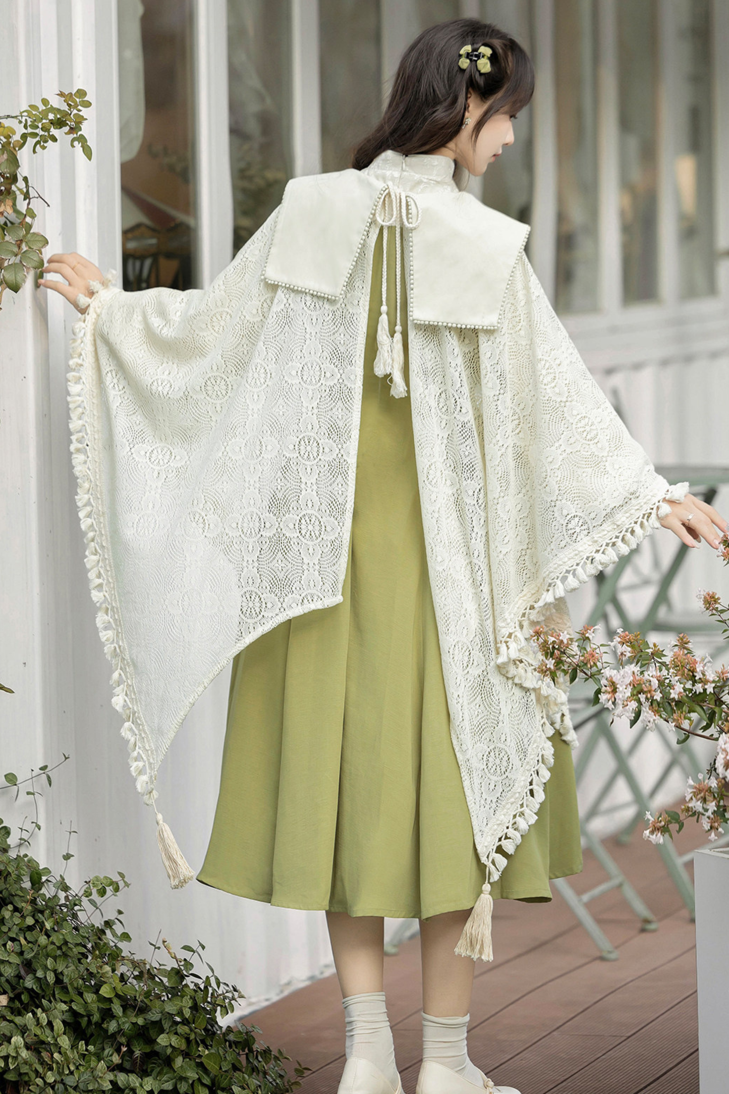 レトロチャイナドレス+ショール