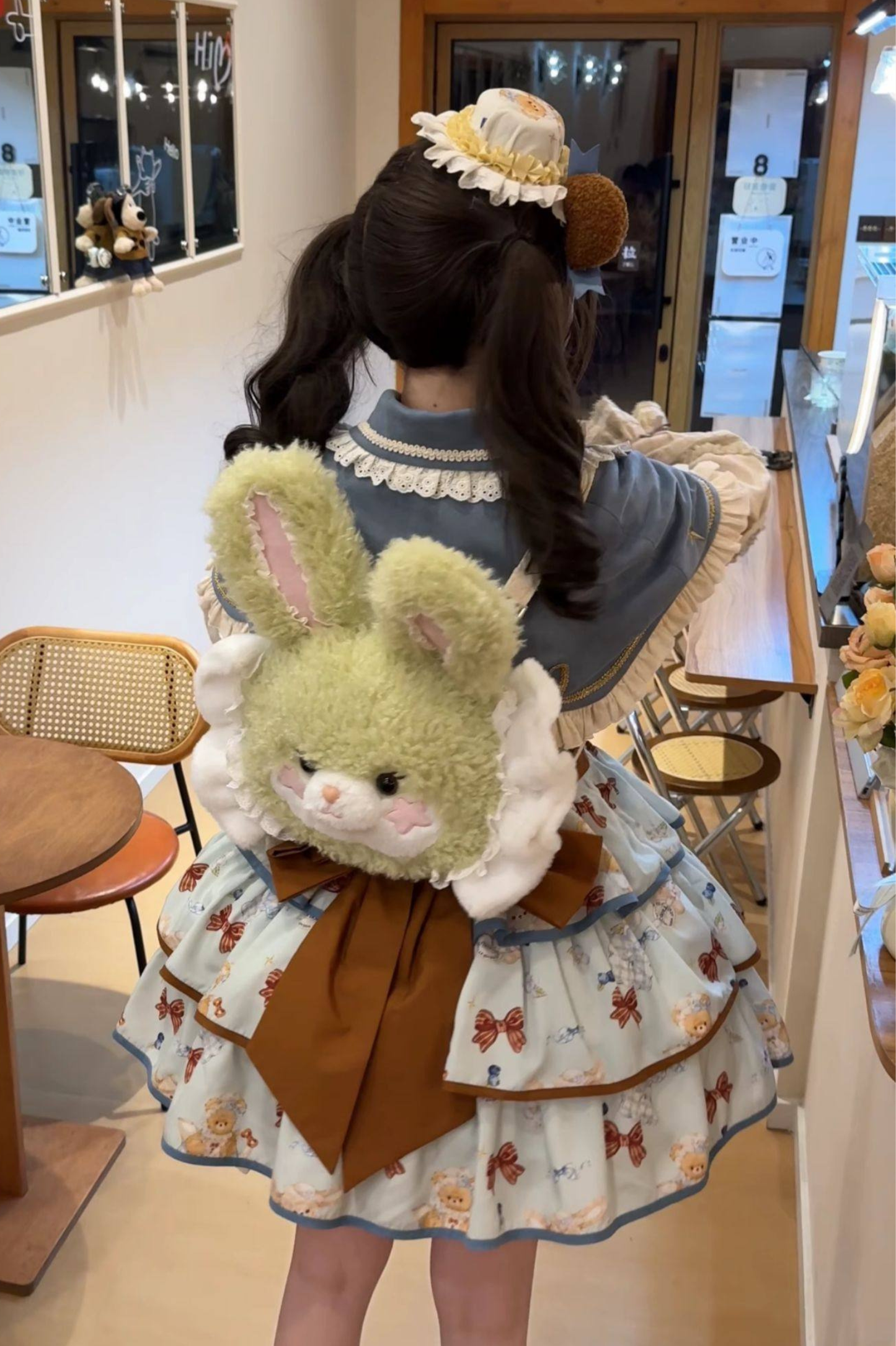 シーサイドベアティーパーティーロリータドレス+ケープ