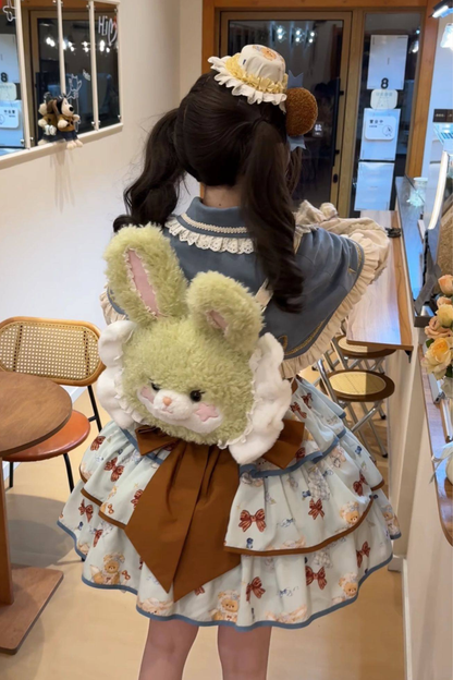 シーサイドベアティーパーティーロリータドレス+ケープ