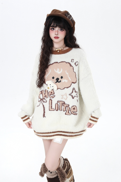 ルーズアニマルデザインセーター