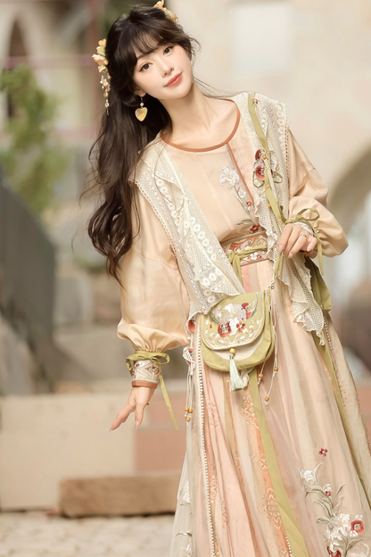 Neverland China Top + Vest + Skirt + Bag