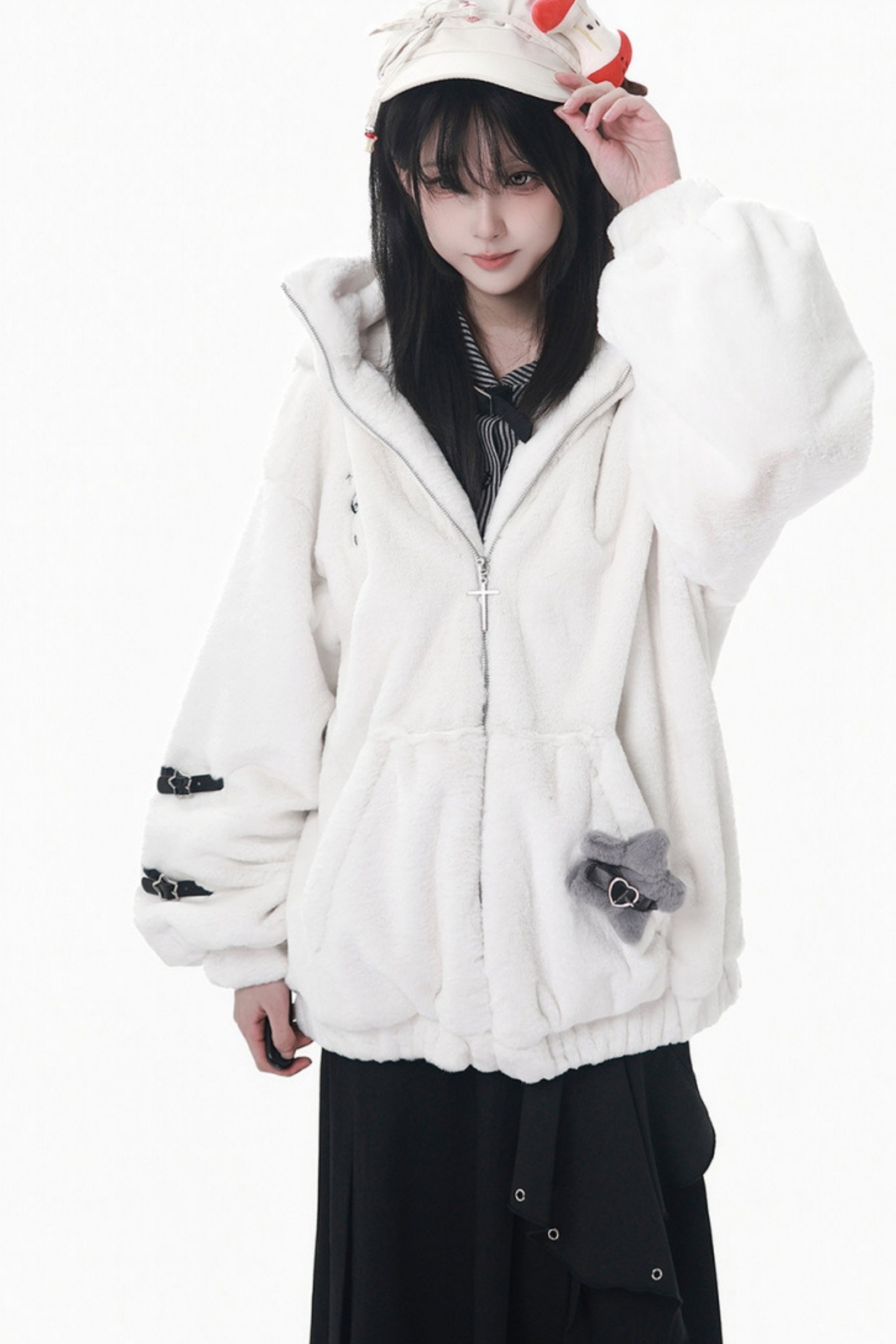 クマフードスターショートコート