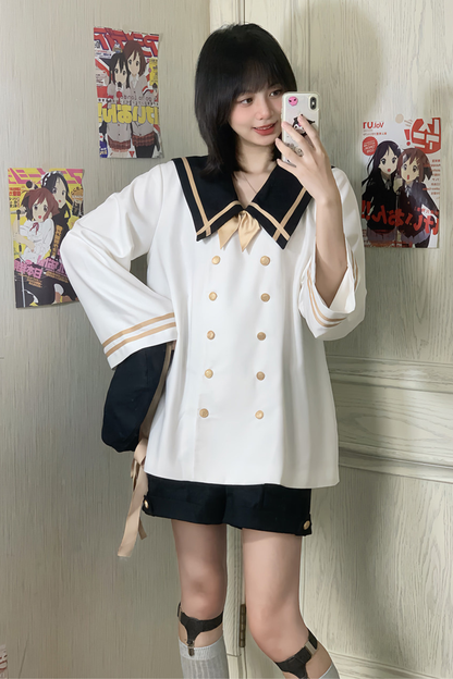 Prince Big Sailor Top + Pants + Beret + Tie + Socks