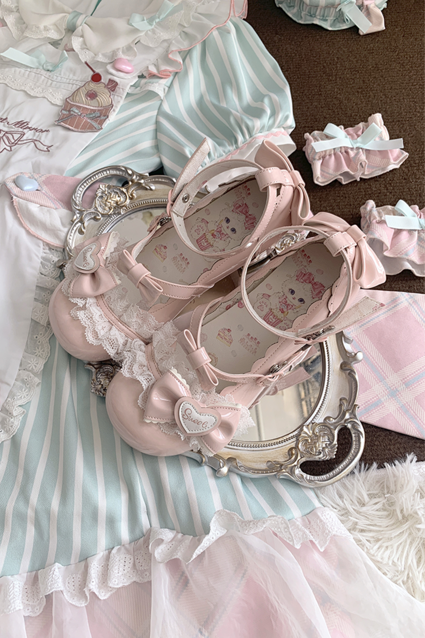 レースリボンロリータシューズ