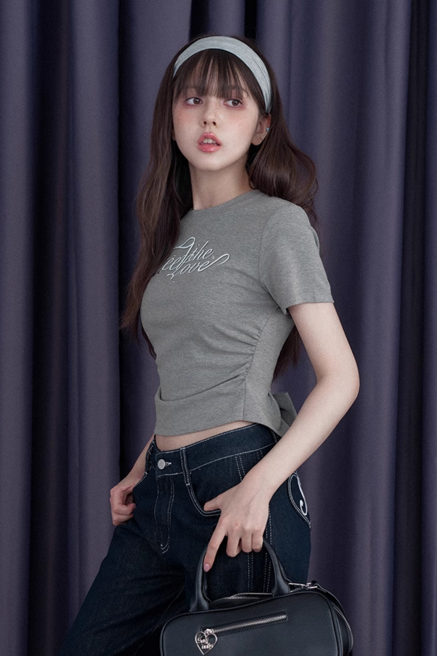틴 스피릿 리본 투톤 티셔츠