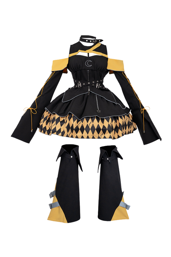 Magical Girl Combat Robertson top + flared skirt + leg warmers