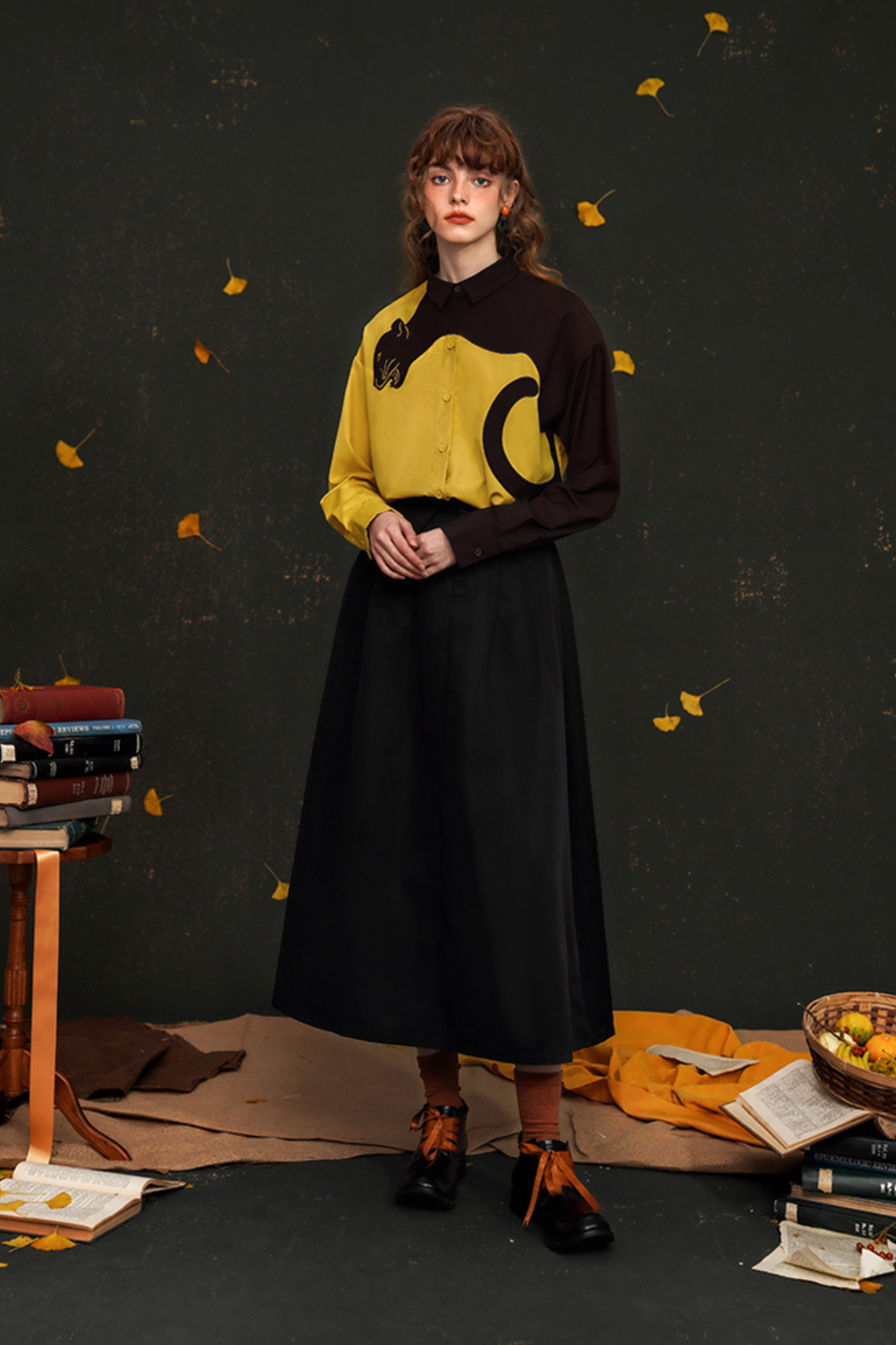 コントラストタイガーシャツ