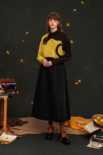 コントラストタイガーシャツ