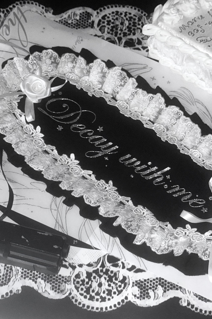 Silver Glitter Print Headband